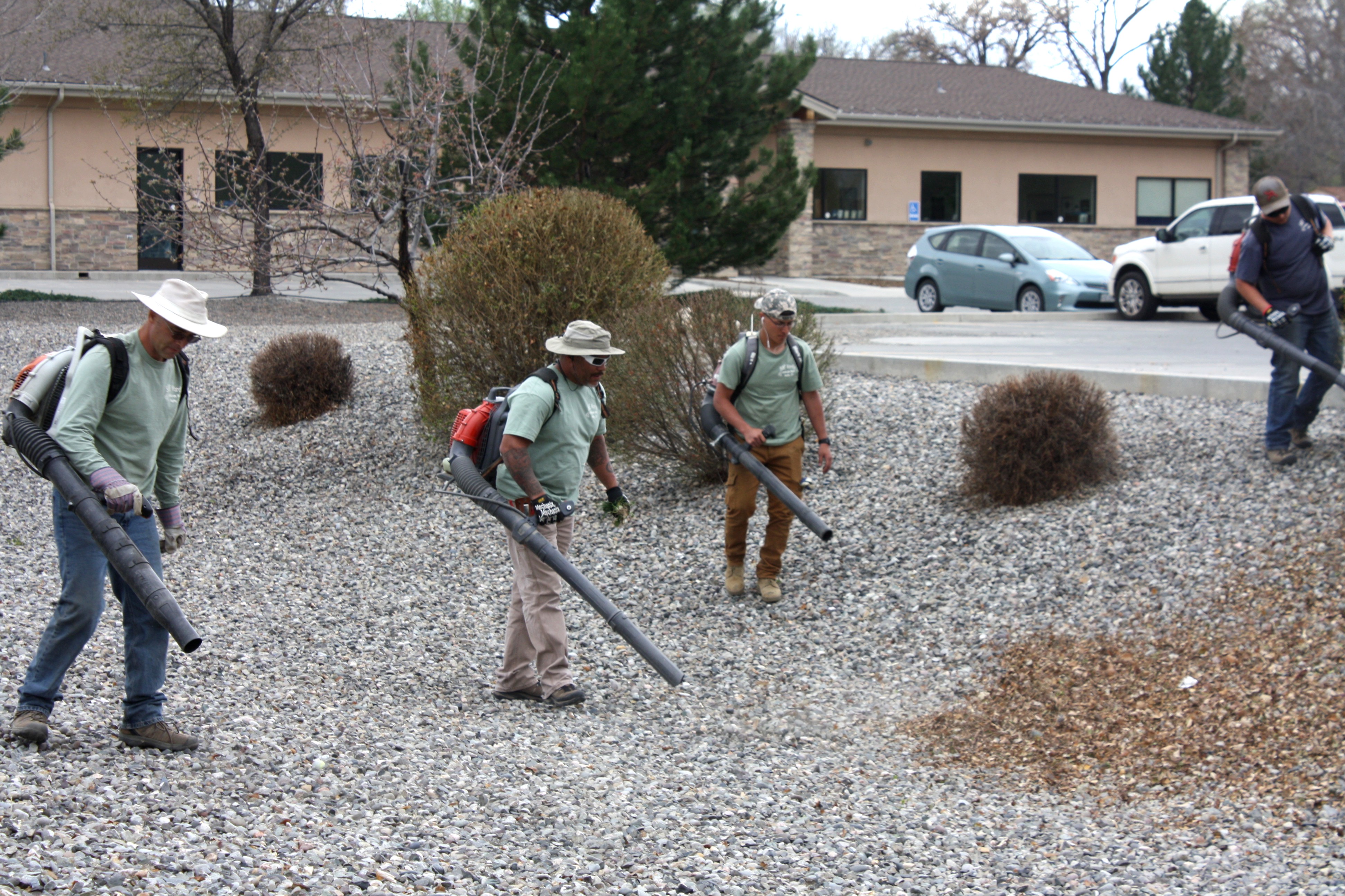 Clean Up Crew at Dr Huenes Building